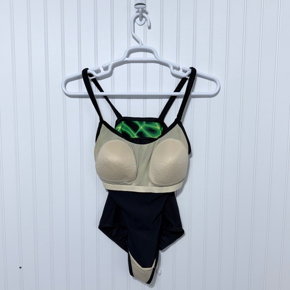 Missy Green and Black Women's Swimsuit Size L -12/14 - Picture 8 of 13